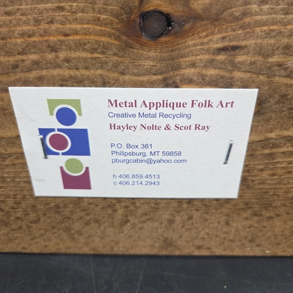 Mermaid Metal Folk Art Multi Hook Rack Made In USA By Hayley Nolte And Scot Ray